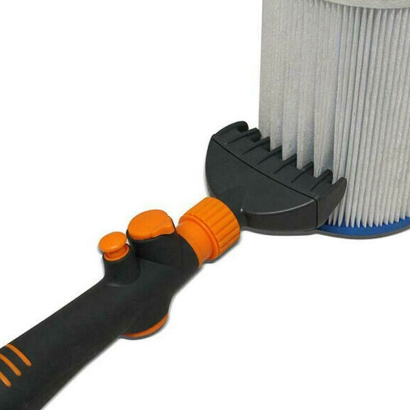 Limpiador cepillos de limpieza de núcleo de filtro de piscina, herramienta de lavado de plástico, herramientas multiusos para limpiar paredes y piscinas
