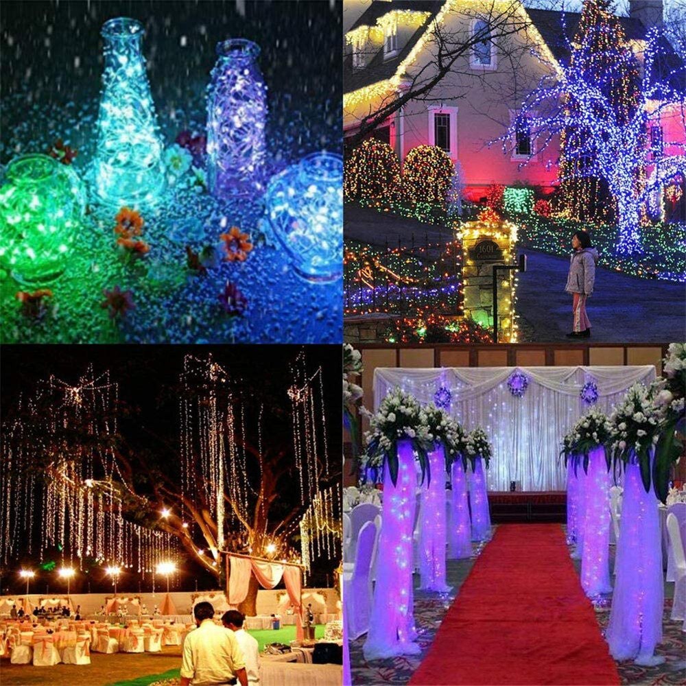 5M/10M/20M Kleur Veranderende Koperdraad String Lights Usb Power Waterdichte Rgb Rgbw Led kerst Verlichting Voor Slaapkamer Bruiloft