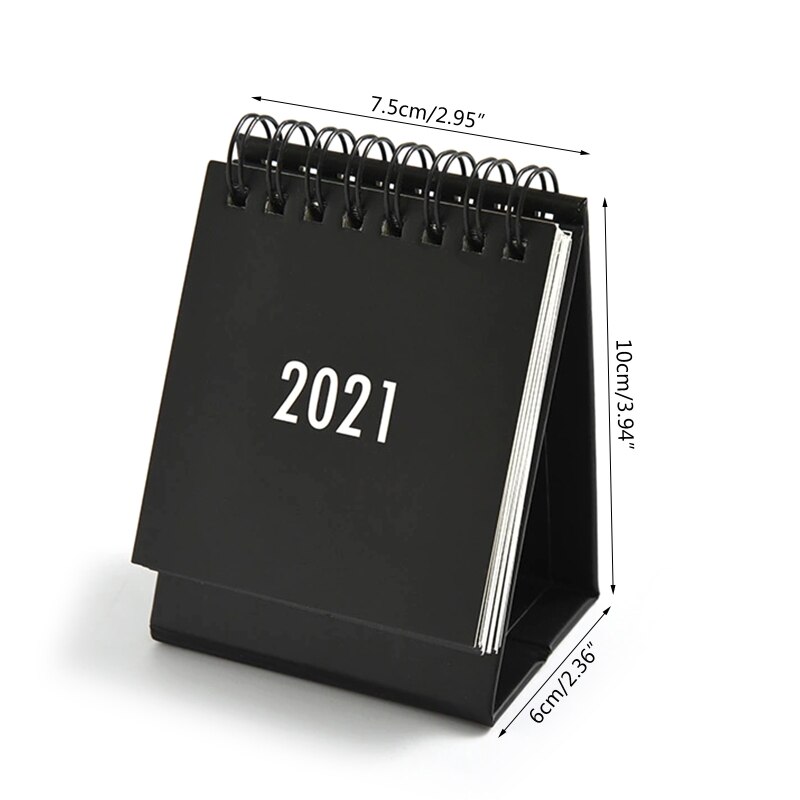 2021 semplice calendario serie in bianco e nero doppio ordine del giorno giornaliera organizzatore annuale per ufficio