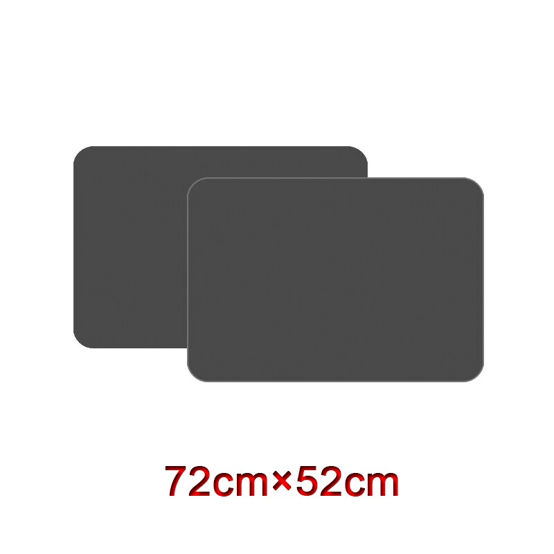 DIY Car Styling Black PVC Car Side Window Sunshades Electrostatic Sticker Sunscreen Film Stickers Cover Automobiles Accessories: 72cmX52cm