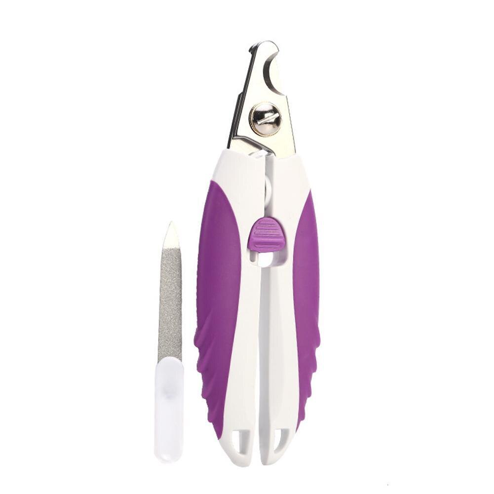 Dog Nail Clippers Stainless Steel Nail Scissors Pet Cleaning Grooming Tool with File