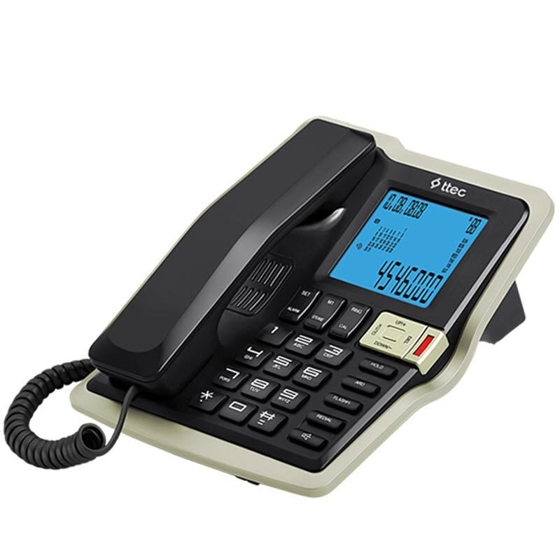 Ttec TK-6085 Gescreend Numarayi Tonen Tafel Top Telefoon-Zwart * Champagne