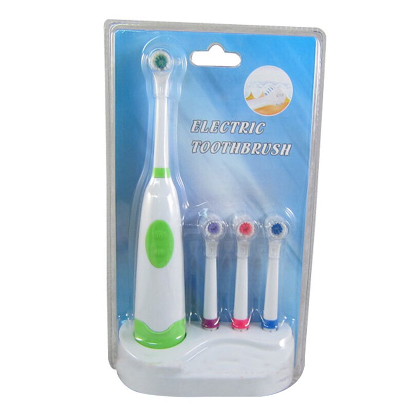 Brosse à dents électrique 4 pièces | Brosse à dents électrique de remplacement doux, brosse électrique à tête rotative pour l'hygiène buccale familiale: 2