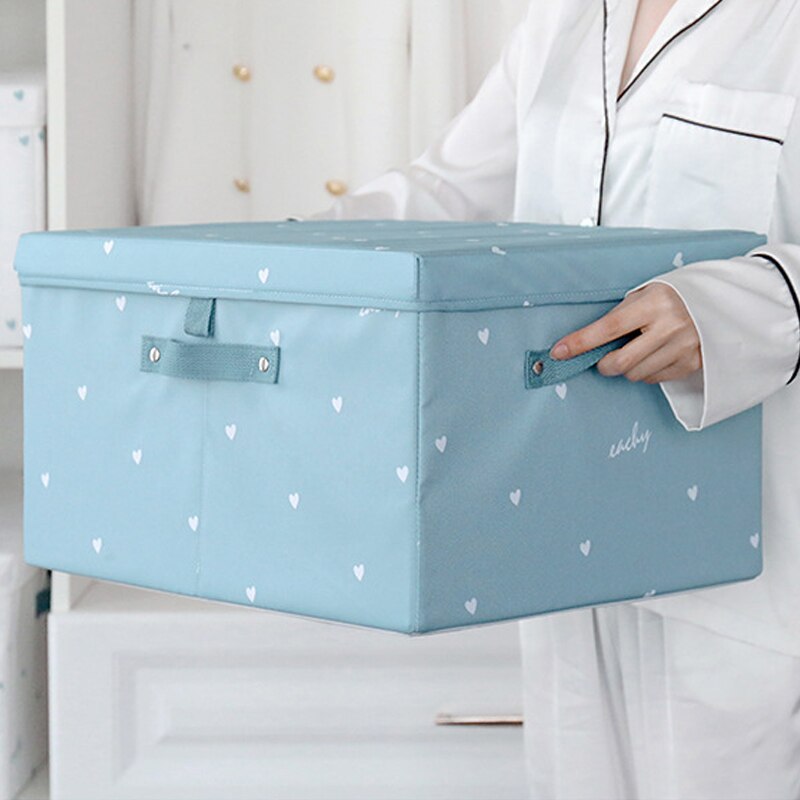Clothes storage box Fabric Wardrobe storage box Finishing box Clothes storage box Household folding Oxford cloth big box