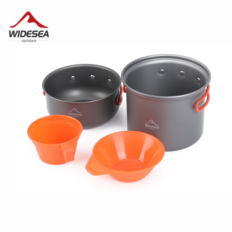 Widesea camping servies cup kom outdoor koken set camping kookgerei reizen servies pincin set wandelen kookgerei: Default Title