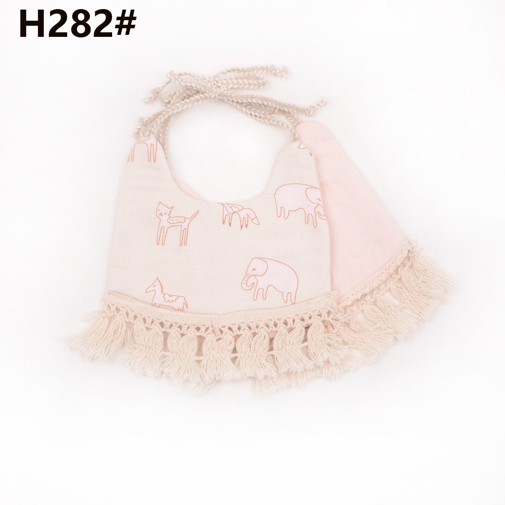 Peuter Baby Meisje Jongen Slabbetjes Handdoek Kids Diner Voeden Zachte Dubbeldeks Slabbetjes Burp Doeken: H282