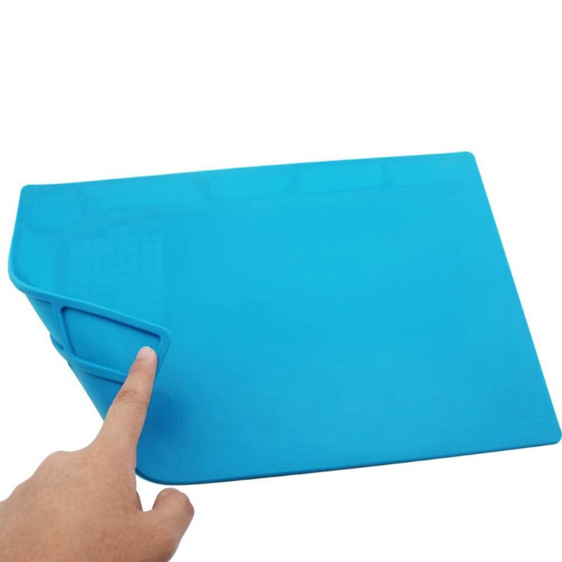 Soldering Mat Solder Pad Insulation Silicone Mat Anti Static for Soldering Brazing Repair Tool Welding Past