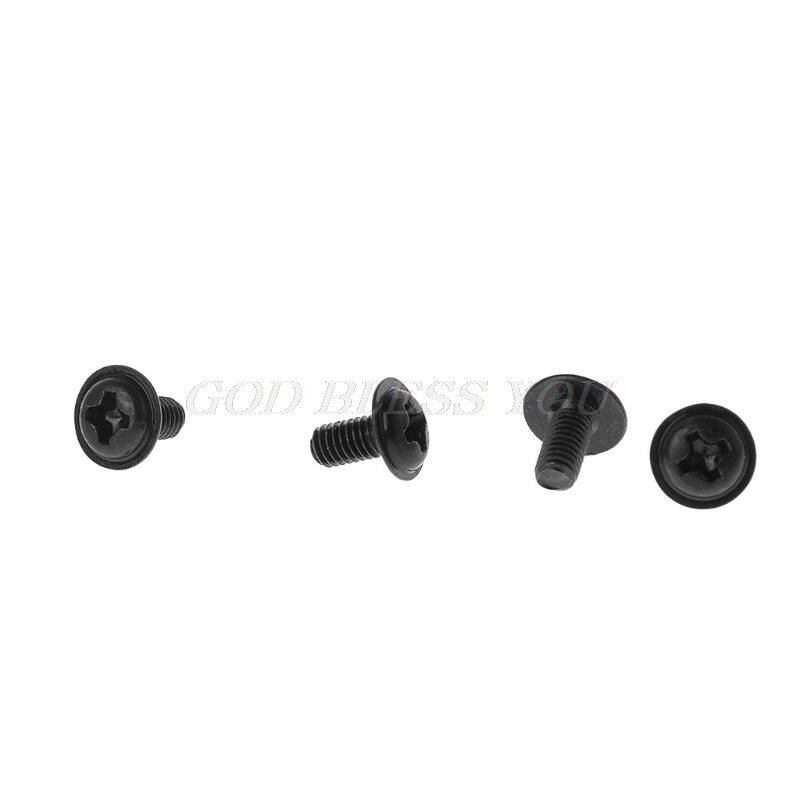 8 pces parafusos m3x 6mm 30mm acessórios do radiador de refrigeração de água preto transporte da gota