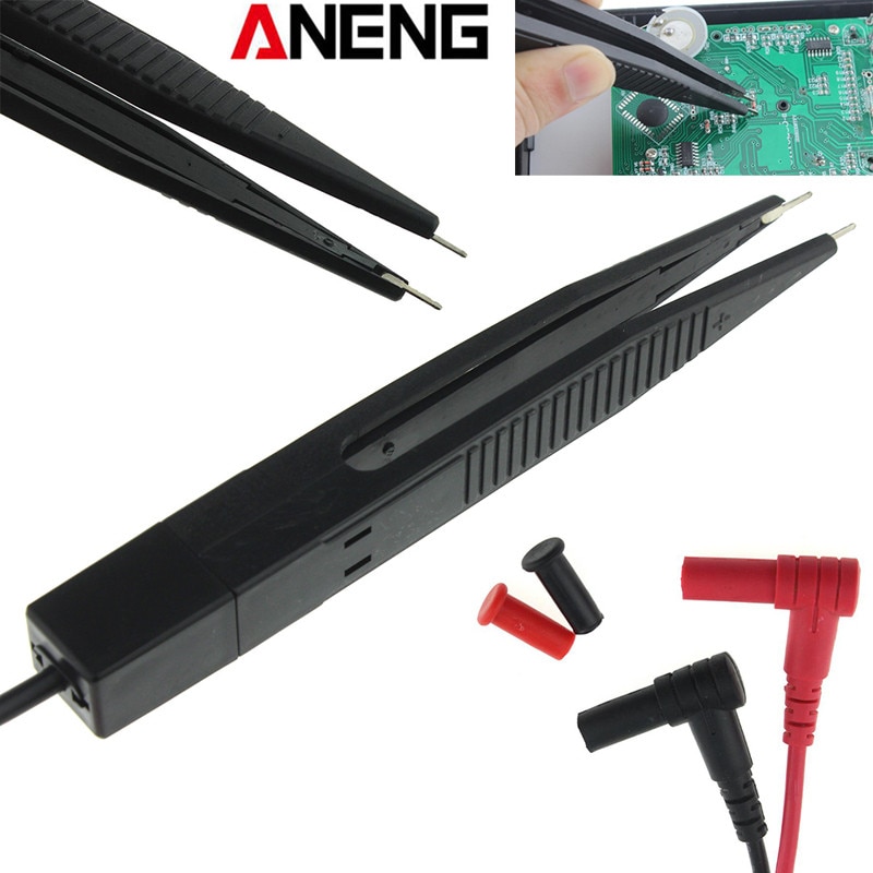Aneng Smd Chip Component Lcr Testing Tool Multimeter Tester Meter Pen Probe Lead Pincet Voor Vichy