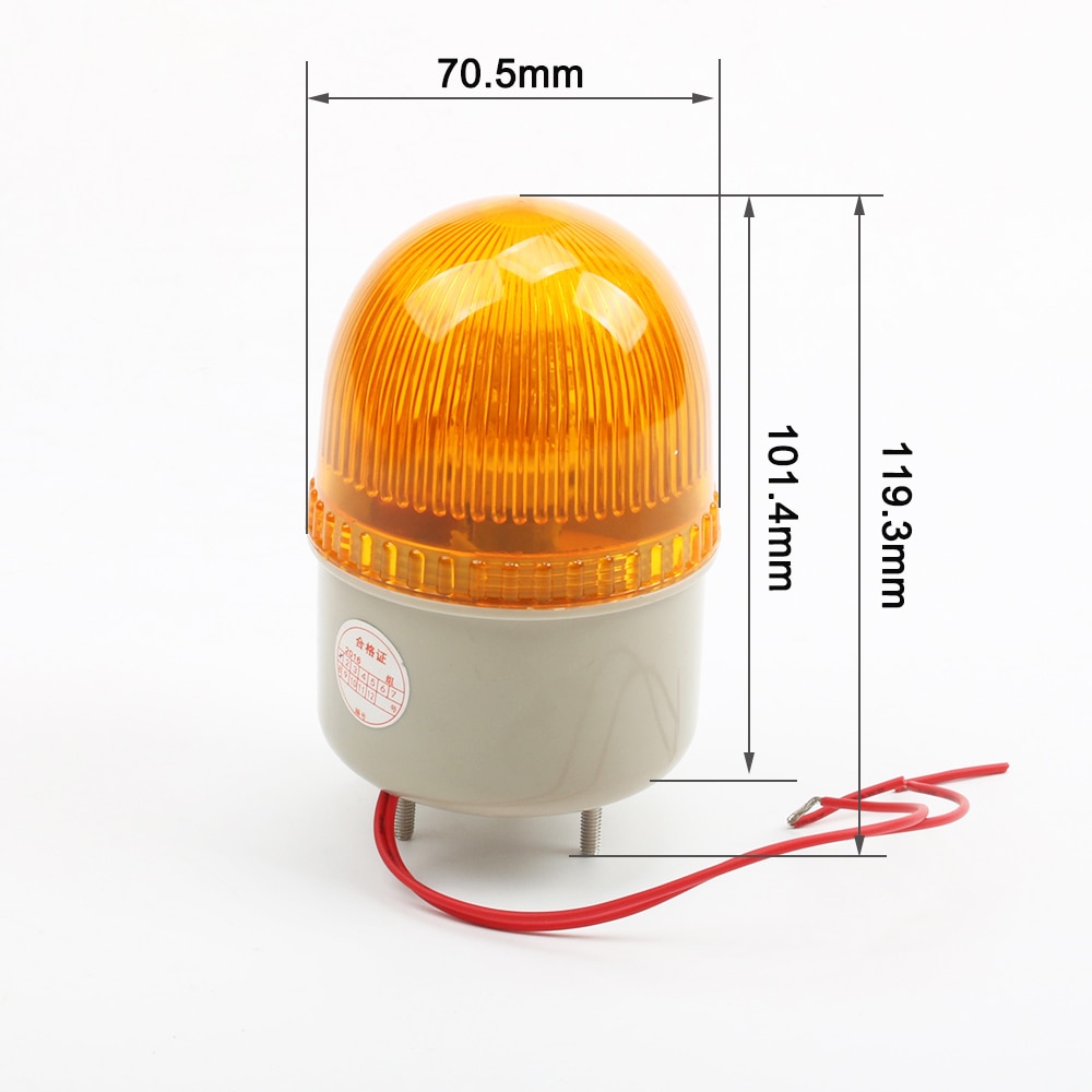 DC 12V 24V AC 110V 220V LED-2071 Red Yellow Green Blue Warning Light Lamp Siren Industrial Warning Without Buzzer