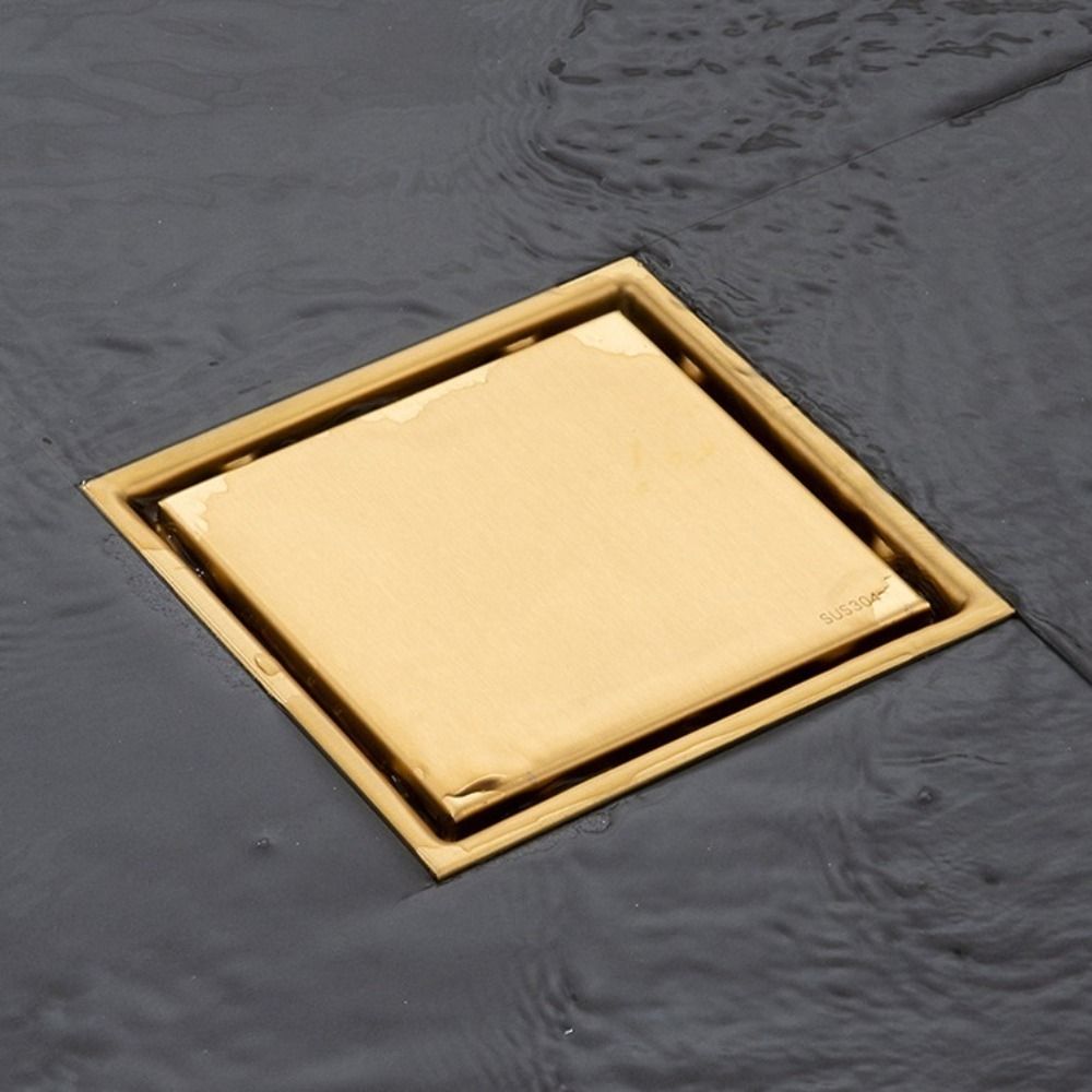 304 Stainless Steel Square Floor Waste Drain Anti-odor Tile Insert Large Flow Draine Drain Accessories Shower Grates Bathroom