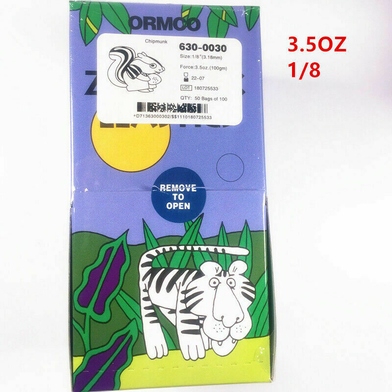 ORMCO Zoo Dental Gummi Bands Kieferorthopädische Gummi Ketten Krawatten 3,5 UNZEN 1/8 3/16 1/4 5/16 3/8: Chipmunk X5000