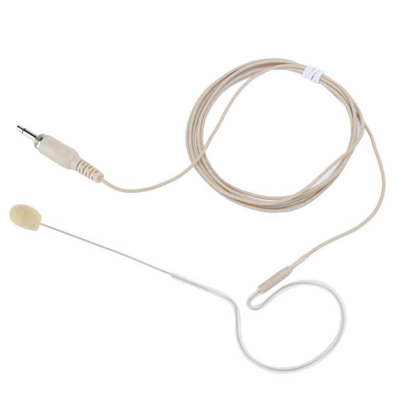 Well Fit Microphone Lightweight Headset Microphone Ergonomic Single Ear Cream for Singers Musicians