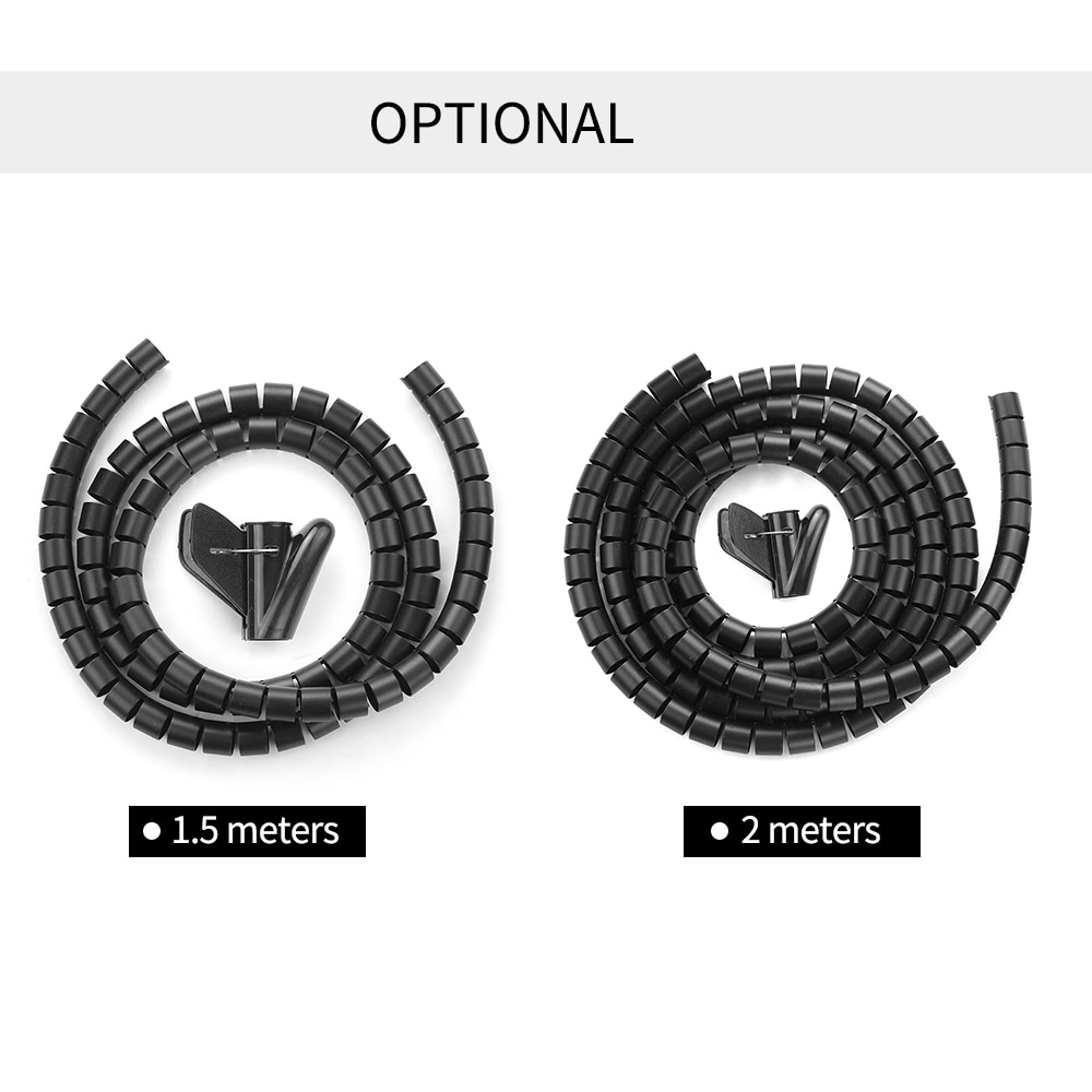 0.8" Diameter Cable Management Sleeve Wire Winding Tube Cord Bundler 20mm Wire Wrap Cord Organizer Cable Tube Cable Sleeves