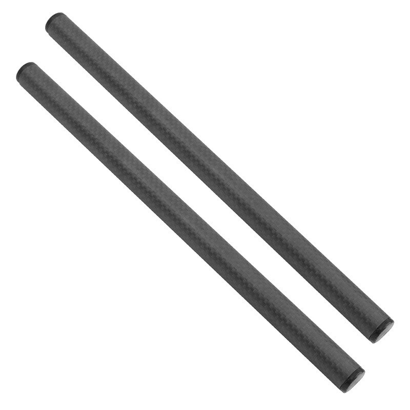 Varilla de jaula para cámara y videocámara, sistema de riel, varilla de tubo de fibra de carbono para cámara, accesorios de estudio fotográfico, 30cm