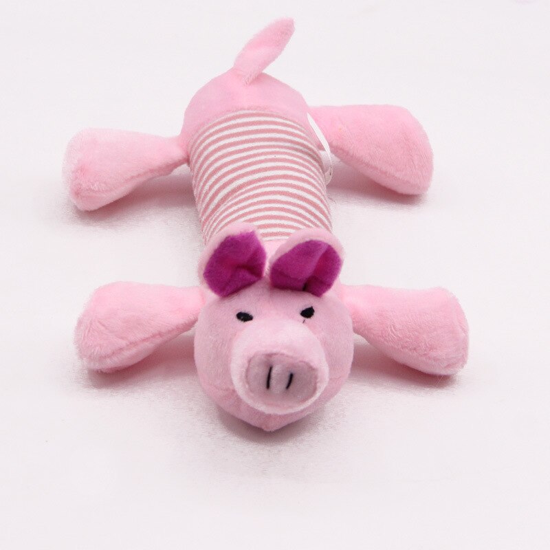 Cute plush pet dog squeak toy piglet duckling fun wool durability molar chew toy suitable for all puppies pets to play with: fense