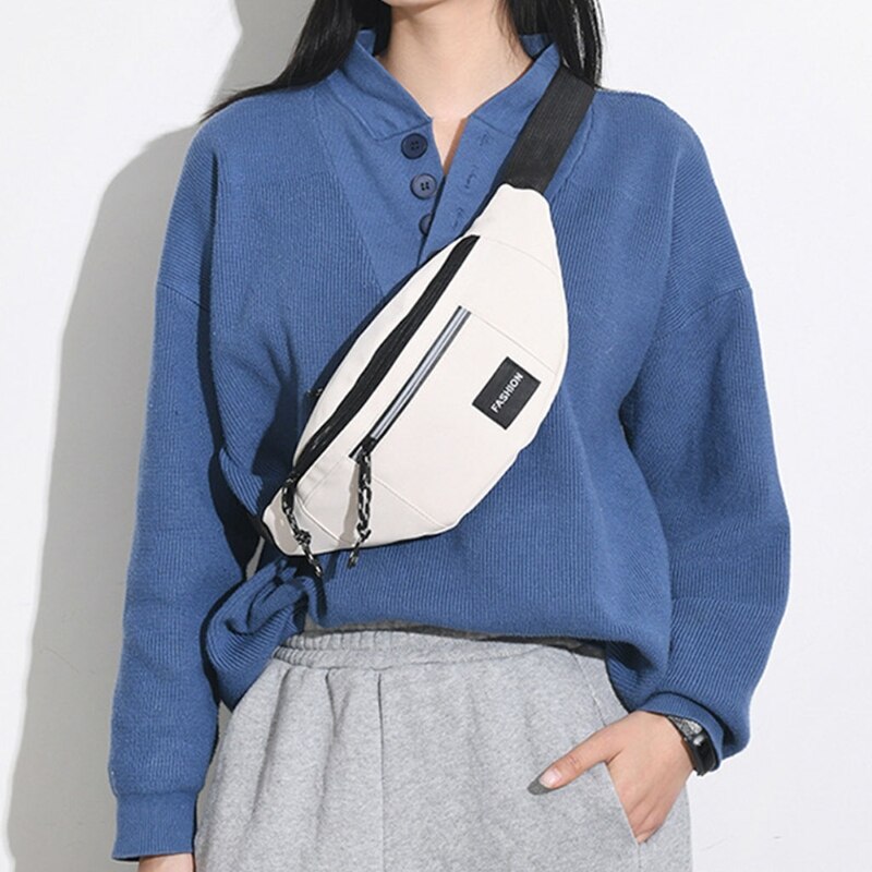 Mannen Borst Zak Taille Fanny Pack Belt Pouch Reizen Hip Bum Schoudertassen Purse M68C