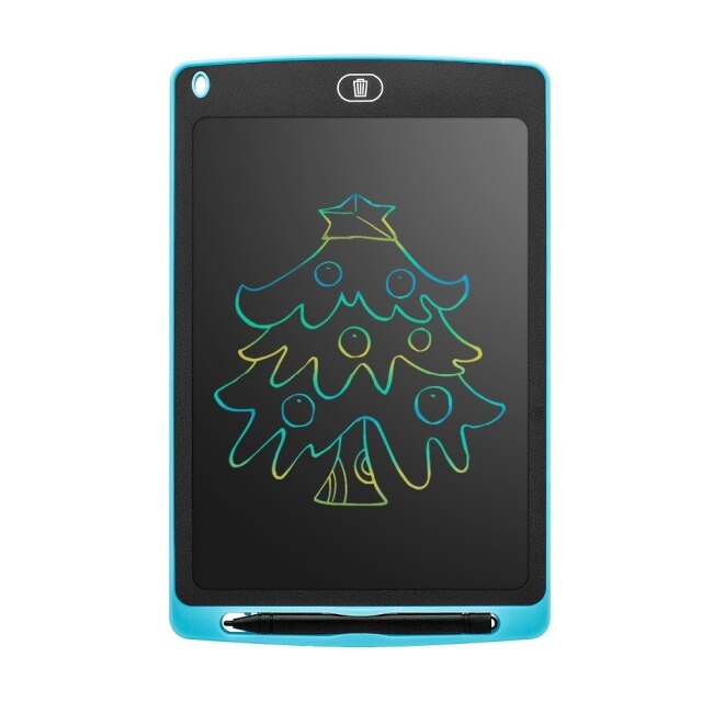 8.5Inch Electronic Drawing Board LCD Screen Colorful Writing Tablet Digital Graphic Drawing Tablets Handwriting Pad Board+Pen: Blue
