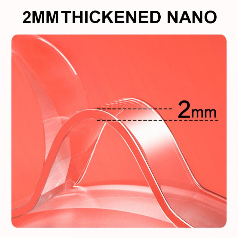 Multifunctional Double-Sided Traceless Washable Adhesive 1/2/3/5M Tape Nano-free magic tape Thick 1MM Reusable duct Reusable