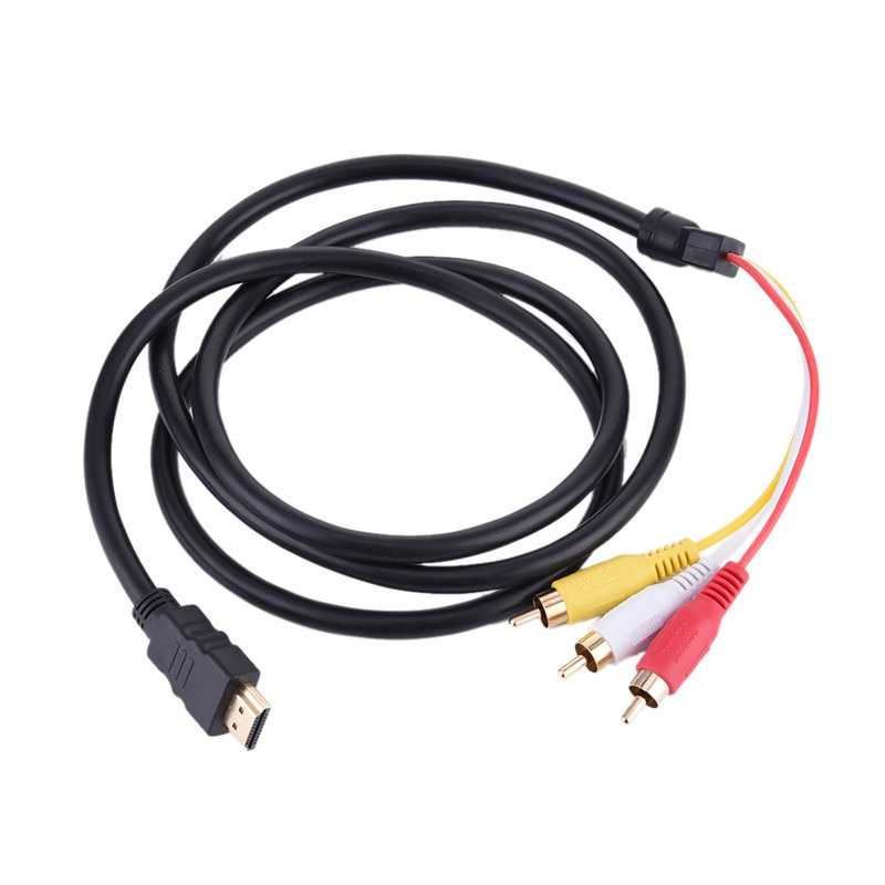 HDMI naar RCA Kabel HDMI Male naar 3RCA vrouwelijke Video Audio AV Composiet Connector Adapter Cable Cord Zender Voor TV projectoren