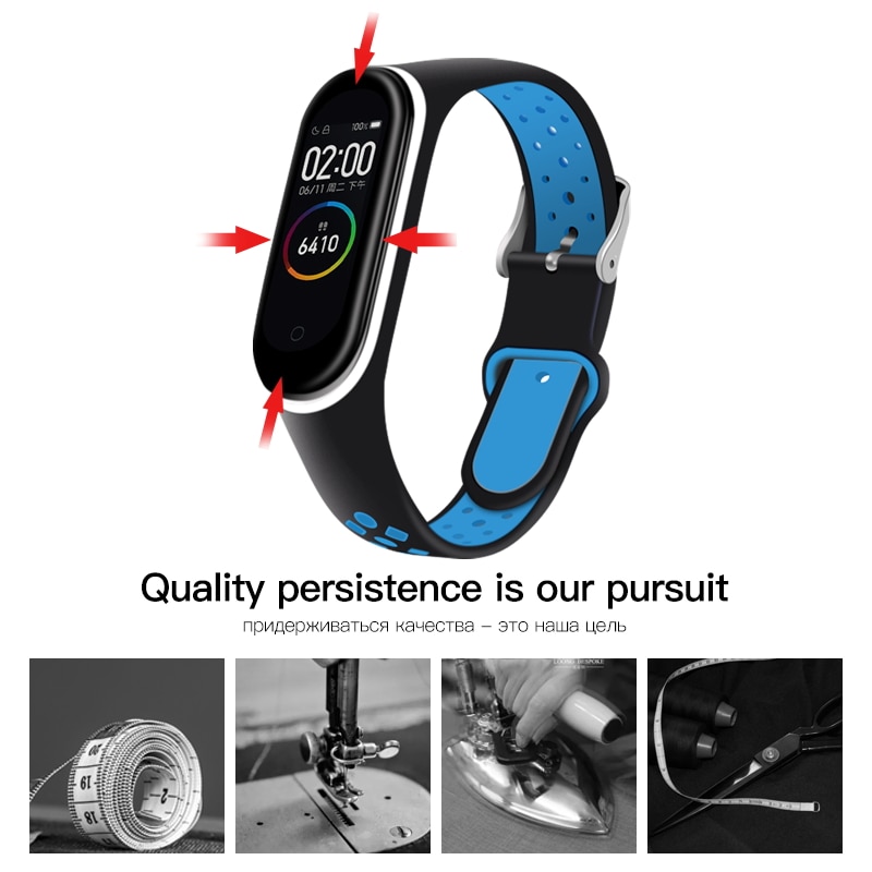 ESVNE Silicone Sport Bracelet Strap For Xiaomi Mi Band 4 Strap Bracelet Miband 3 4 Mi Band 3 Strap Bracelet Miband4 Accessories