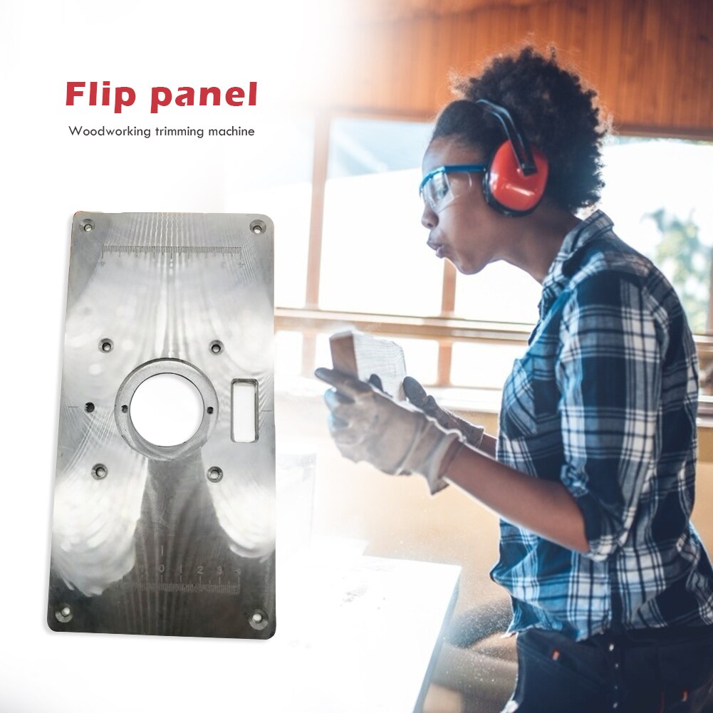 Flip Panel Frezen Flips Insert Sterke Taaiheid Houten Draagbare Montageplaten Voor Houtbewerking Trimmen Machine