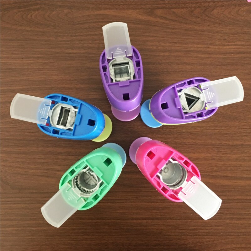 5PCS Geometric shapes Shaped craft punch set 1 inch Scrapbook DIY Paper Cutter EVA foam Geometry Hole Punches