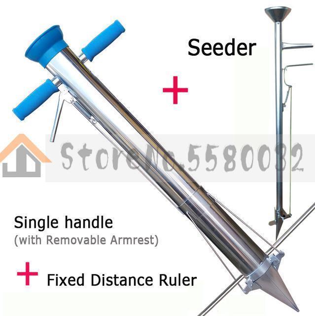 Rapid stainless steel planter Seedling transplanting device Fertilizing seeder for Vegetable Planting garden equipment: 2