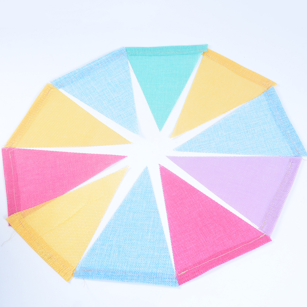 Kolorowe filcowe girlandy banerowe Urodzinowy proporczyk niemowlę prysznic Ślubna girlanda Flagi Dekoracje imprezowe Materiały eksploatacyjne