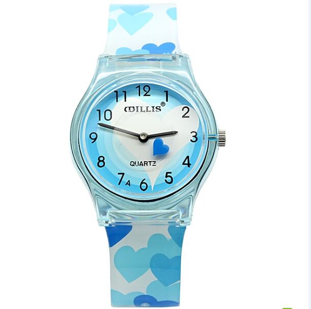 Merk willis dameshorloge waterdichte quartzhorloges hars dameshorloge kind jelly horloges dames polshorloges