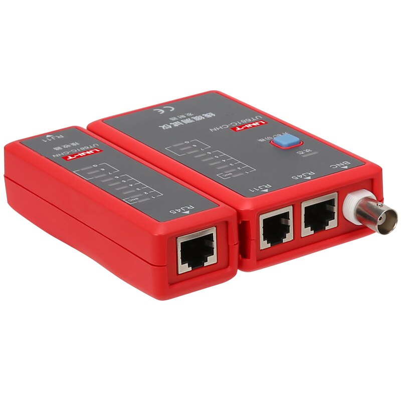 UNI-T UT681C Cable Tester Network / Telephone Line Dual Tester LED Status Display Manual / Auto Shutdown