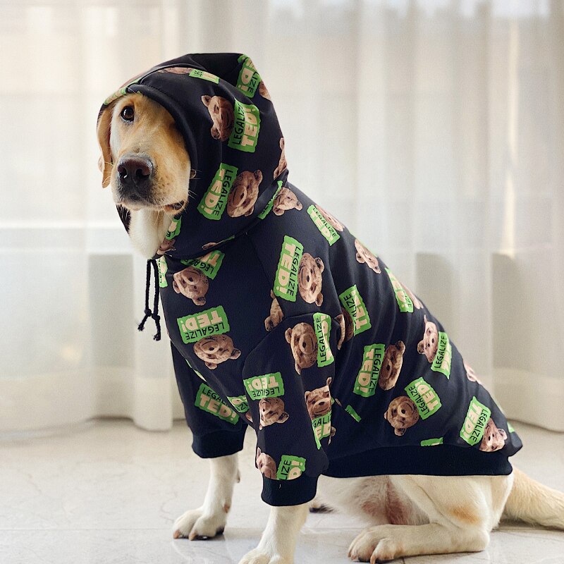 Medium En Grote Hond Kleding En Najaar Dunne Hond Hoodie Golden Retriever Labrador Doberman Hond Kleding Hond Accessoires