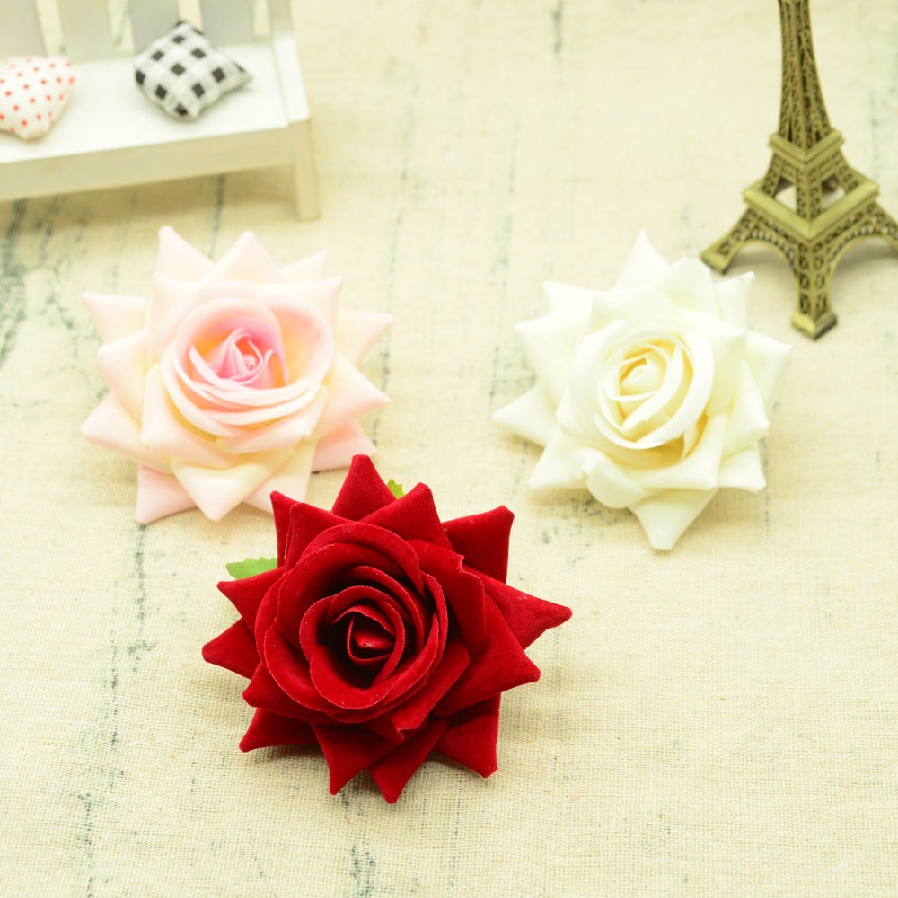 30/100PCS Kunstbloemen voor Kerst Woondecoratie Bruiloft Bruids Accessoires DIY Krans Een Cap Zijden rozen