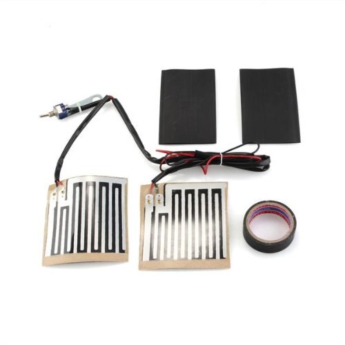 Keenso 12 V Universele Motorfiets Stuur Verwarmde Pad, Warm Verwarmde Grip Kit Pads Motorfiets Winter Verwarmde Grip Pads Inserts Stuur Hand Warmers ATV Motorfiets Verwarmde Handvat Cover