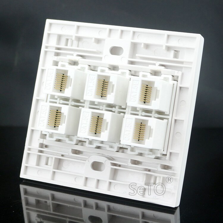SeTo 86 Type Six Ports RJ45 Cat5e Network Lan Dire... – Grandado