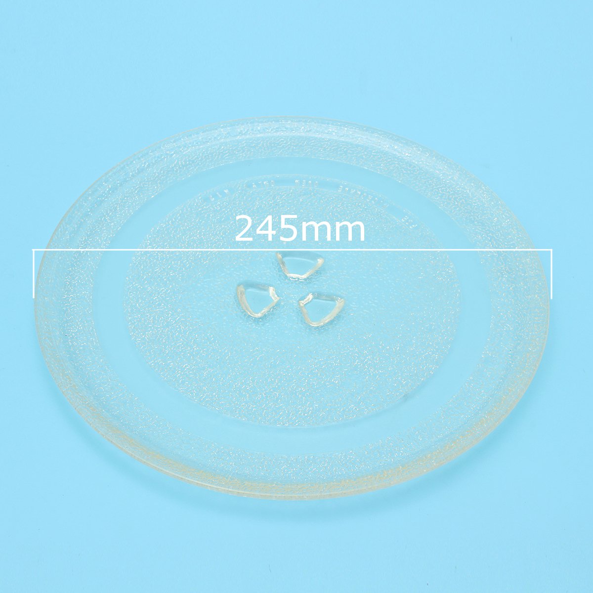 Universal mikroovn glas pladetallerken tallerken 245 mm dragter til midea og mange mærker tykkere