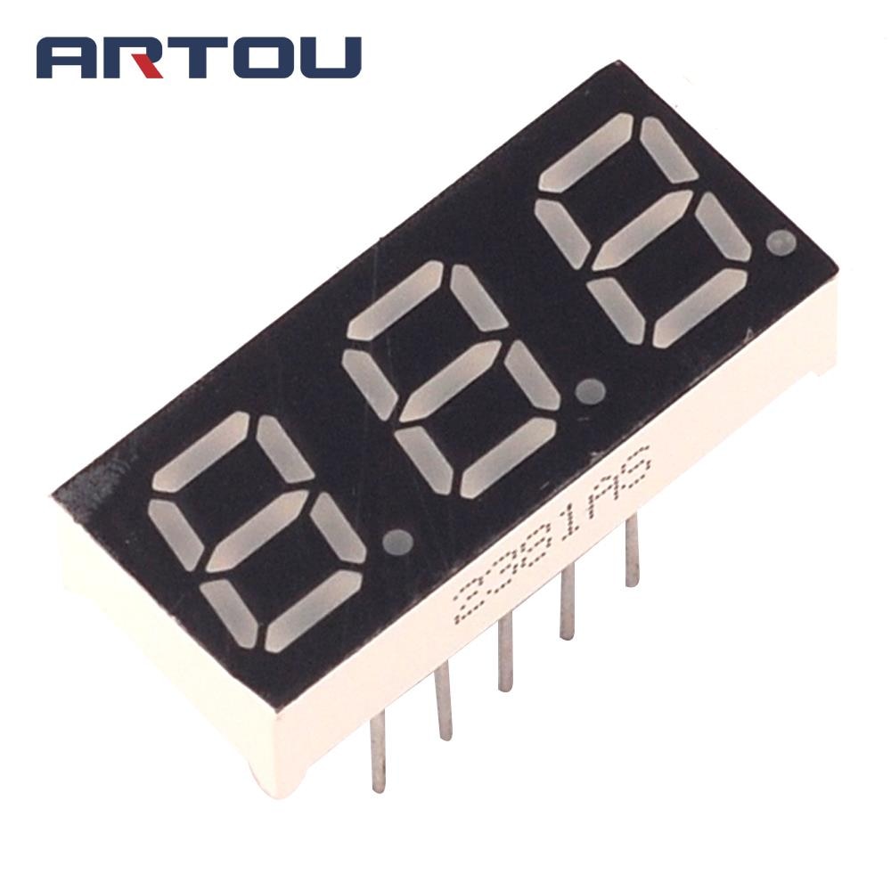 10PCS Common Cathode 3Bit Digital Tube 7 segment 0.28" Blue LED Display