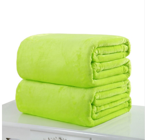 Micro couverture polaire en peluche | Couleur unie Super chaude, 50cm * 70cm, tapis jeté pour canapé, literie bureau, couverture polaire pour animal de compagnie, directe
