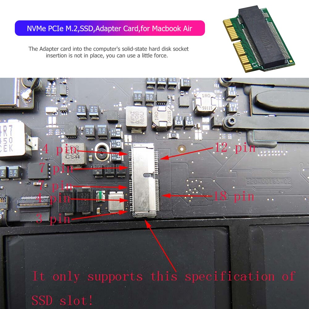 M.2 Adapter Voor Macbook Air Pro Retina Ssd Adapter Desktop Computers Converter M.2 Ngff Pcie X4 Ahci Voor Macbook Air retina