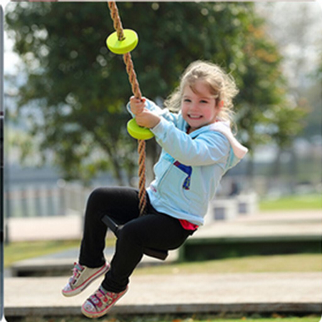 Kinderen Peuters Klimmen Touw Met Seat Rood Voor Boom, Huis Dak, Outdoor Gym Klimrek Kit