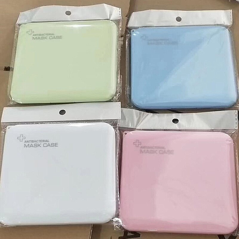 Portable N95 Mask Box Storage Box Portable Portable Square Student Dustproof