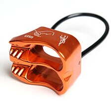 XINDA Rappel ATC Descend Belay Device Aluminum Descender Rope Outdoor Camping & Hiking Rock Climbing Equipment: Orange