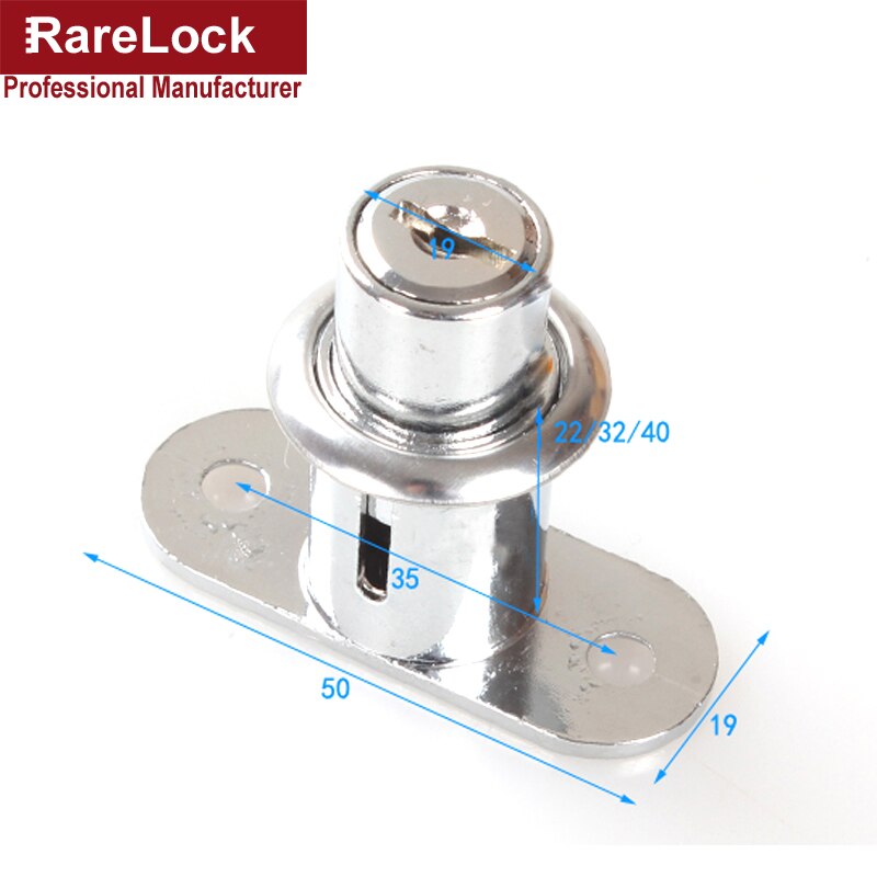 Rarelock 22,32,40mm Drawer Lock Keyed Alike or Different DIY Furniture Hardware a