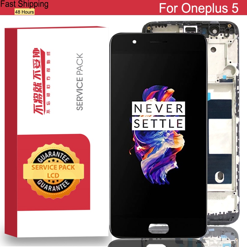 OnePlus 5 A5000 OLED LCD Display Screen with Frame - 1080x1920 Resolution