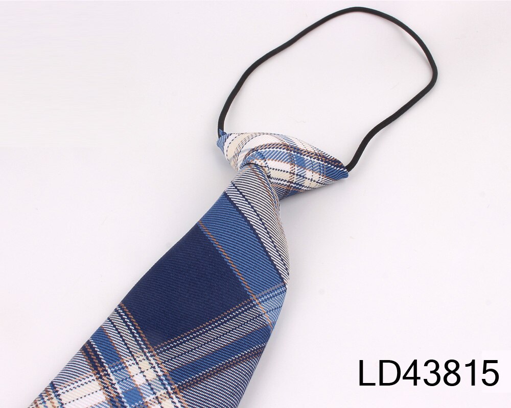 Rubberen stropdassen voor jongens meisjes mode overhemd geruite stropdas kinderen kleine stropdas eenvoudige geruite studentenstropdas voor feeststropdas Gravata: Oranje