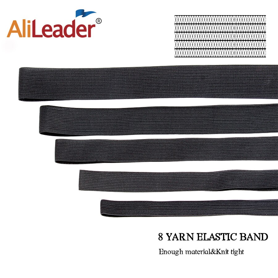 Alileader 1m billig paryk elastisk bånd strækbånd til parykker gør tilbehør forsyninger bedste nylon til paryk cap hår net