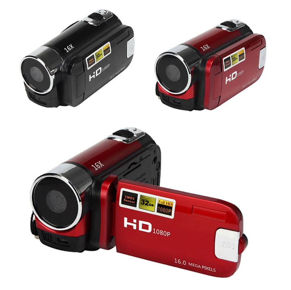 HD 720P Video Camera Professional Digital Camcorder 2.7 Inches 16MP High Definition ABS FHD DV Cameras 270 Degree Rotation