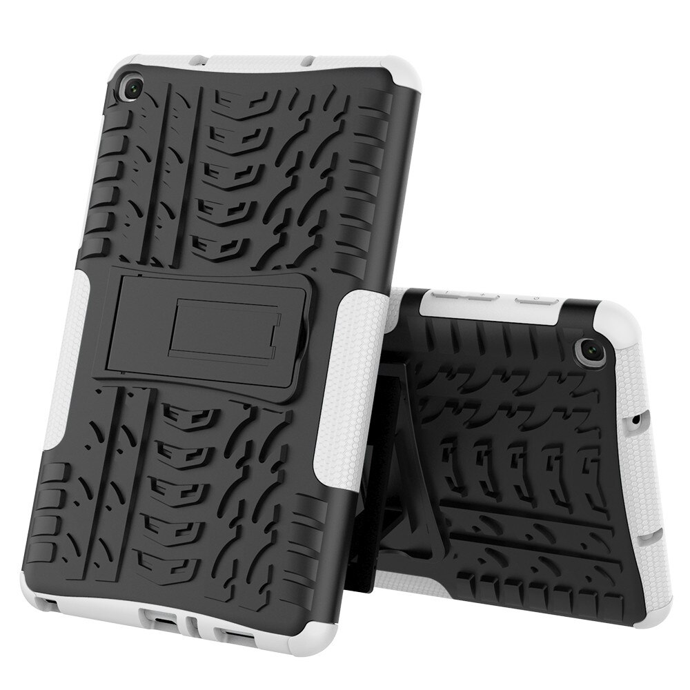 Robuuste Hybrid Case Stand Cover Voor Samsung Galaxy Tab Een 8.0 T295 T290 Terug Beschermende Shell Shockproof: WH