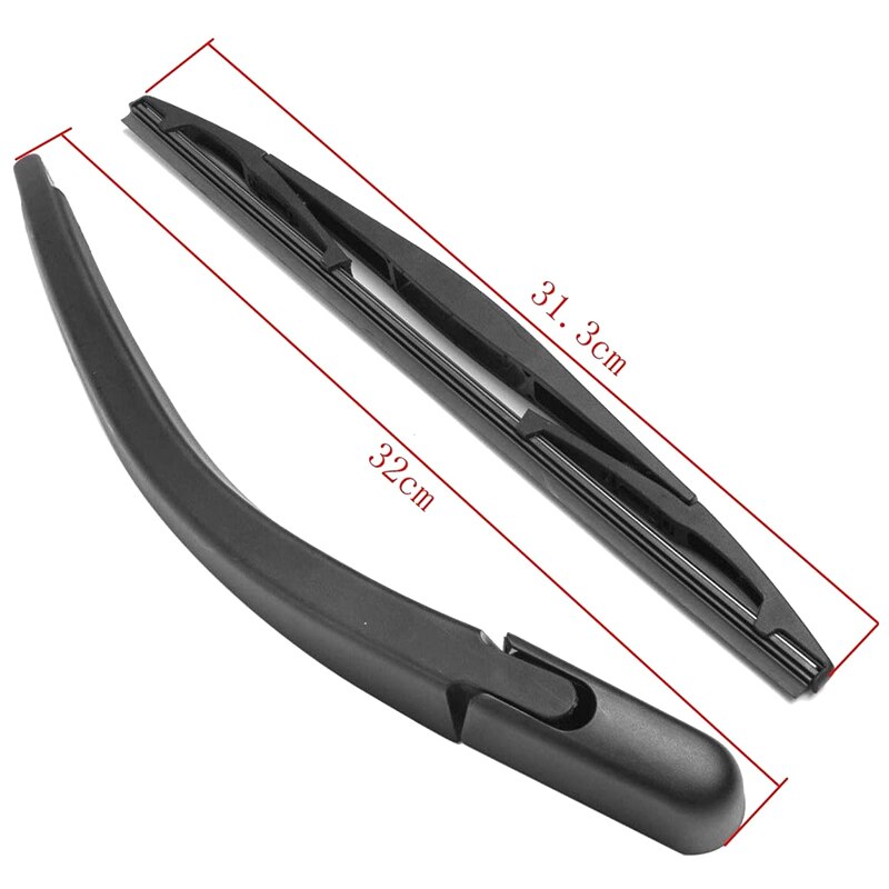 Rear Windshield Wiper Arm Set,Back Windshield Wiper Arm Blade Set for Peugeot 107 Fit for Citroen C1 Fit for Toyota Aygo