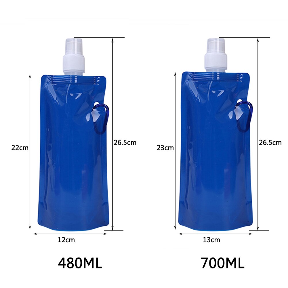 Draagbare Ultralight Opvouwbare Waterzak Zachte Fles Fles Outdoor Sport Wandelen Camping Water Bag Folding Water Emmer Voor Camping